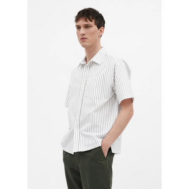 NORSE PROJECTS IVAN OXFORD SHORT SLEEVE SHIRT-GREEN