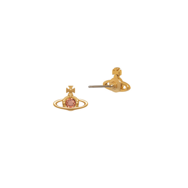 VIVIENNE WESTWOOD NANO SOLITAIRE EARRINGS-GOLD