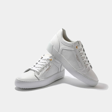 ANDROID HOMME VENICE ZIGZAG TRAINERS-WHITE