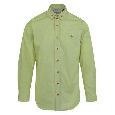 VIVIENNE WESTWOOD TWO BUTTON KRALL SHIRT-GREEN
