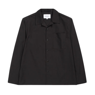 NORSE PROJECTS CARSTEN SOLOTEX TWILL OVERSHIRT-BLACK