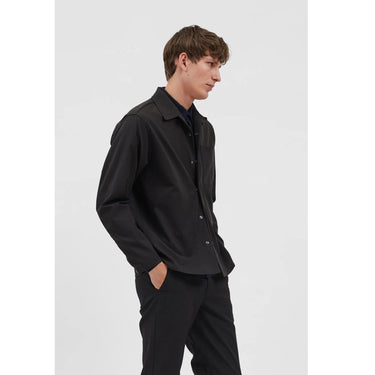 NORSE PROJECTS CARSTEN SOLOTEX TWILL OVERSHIRT-BLACK