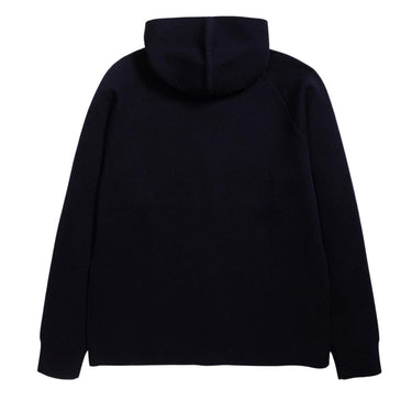 NORSE PROJECTS AXEL MERINO WOOL HOODIE-NAVY