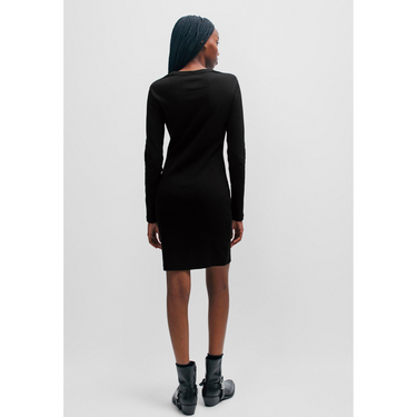 HUGO WOMENS NEMALIA DRESS-BLACK