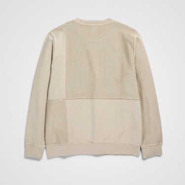 NORSE PROJECTS VAGN PATCHWORK SWEATSHIRT-TAN