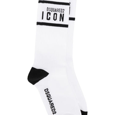 DSQUARED2 ICON Socks-WHITE