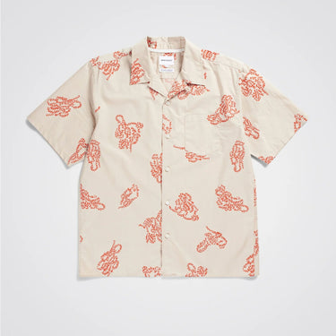 NORSE PROJECTS CARSTEN PRINT Shirt-ORANGE