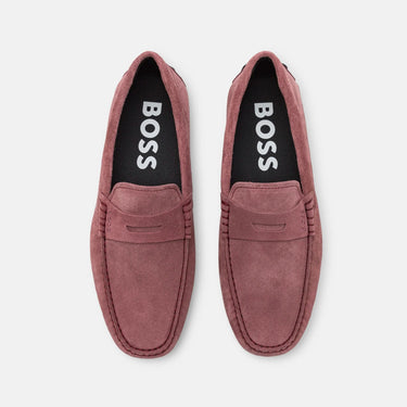 BOSS NOEL MOCCASIN LOAFERS-PINK