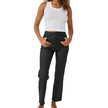 FREE PEOPLE PACIFICA STRAIGHT LEG JEANS-BLACK